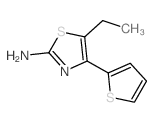 5-Ethyl-4-thiophen-2-yl-thiazol-2-ylamine结构式