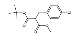 1-tert-butyl 3-methyl 2-(4-chlorobenzyl)malonate结构式