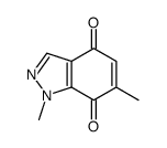 1,6-dimethylindazole-4,7-dione结构式