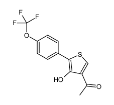 1-[4-hydroxy-5-[4-(trifluoromethoxy)phenyl]thiophen-3-yl]ethanone Structure