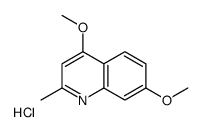 4,7-dimethoxy-2-methylquinoline,hydrochloride结构式