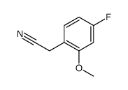 2-(4-Fluoro-2-methoxyphenyl)acetonitrile Structure