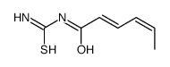 N-carbamothioylhexa-2,4-dienamide Structure