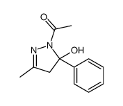 1-(5-hydroxy-3-methyl-5-phenyl-4H-pyrazol-1-yl)ethanone Structure