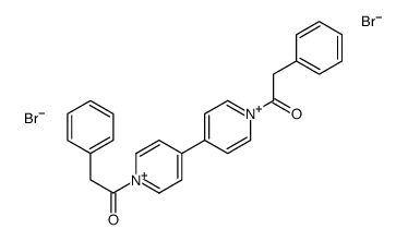 2-phenyl-1-[4-[1-(2-phenylacetyl)pyridin-1-ium-4-yl]pyridin-1-ium-1-yl]ethanone,dibromide结构式