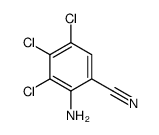 2-amino-3,4,5-trichlorobenzonitrile Structure