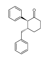 trans-2e-Phenyl-3e-benzylcyclohexanone结构式