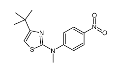 4-tert-butyl-N-methyl-N-(4-nitrophenyl)-1,3-thiazol-2-amine结构式