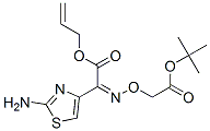 (2-Aminothiazol-4-yl)[(Z)-tert-butoxycarbonylmethoxyimino]acetic acid allyl ester结构式