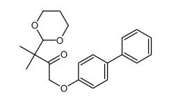 3-(1,3-dioxan-2-yl)-3-methyl-1-(4-phenylphenoxy)butan-2-one结构式