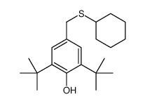 2,6-ditert-butyl-4-(cyclohexylsulfanylmethyl)phenol结构式