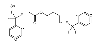 4-bis[4-(trifluoromethyl)phenyl]stannylbutyl acetate结构式