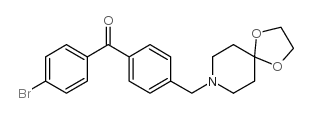 4-溴-4'-[8-(1,4-二恶-8-氮杂螺-[4.5]癸基)甲基]苯甲酮图片