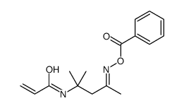 [[4-methyl-4-(prop-2-enoylamino)pentan-2-ylidene]amino] benzoate Structure