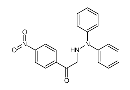2-(2,2-diphenylhydrazinyl)-1-(4-nitrophenyl)ethanone结构式