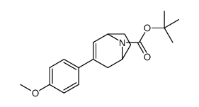 tert-butyl 3-(4-methoxyphenyl)-8-azabicyclo[3.2.1]oct-3-ene-8-carboxylate Structure