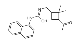 1-[(3-acetyl-2,2-dimethylcyclobutyl)methyl]-3-naphthalen-1-ylurea Structure