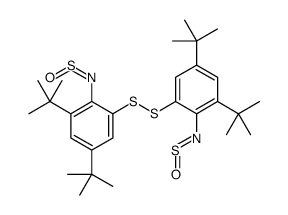 1,5-ditert-butyl-3-[[3,5-ditert-butyl-2-(sulfinylamino)phenyl]disulfanyl]-2-(sulfinylamino)benzene Structure