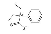 diethyl(phenyl)phosphonium dithiocarboxylate Structure