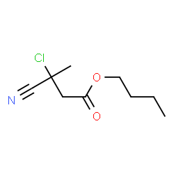 Butyric acid, 3-chloro-3-cyano-, butyl ester (7CI)结构式