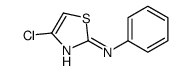 4-chloro-N-phenyl-1,3-thiazol-2-amine结构式