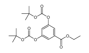 ethyl 3,5-bis[(2-methylpropan-2-yl)oxycarbonyloxy]benzoate结构式