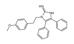 1-[2-(4-methoxyphenyl)ethyl]-4,5-diphenylimidazol-2-amine结构式