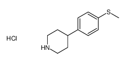 4-(4-Methylsulfanyl-phenyl)-piperidine hydrochloride Structure