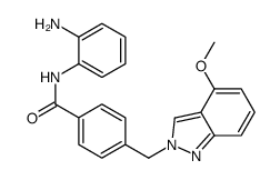 N-(2-aminophenyl)-4-[(4-methoxyindazol-2-yl)methyl]benzamide Structure
