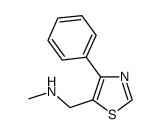 Methyl-(4-phenyl-thiazol-5-ylmethyl)-amine结构式