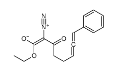 2-diazonio-1-ethoxy-1-oxo-8-phenylocta-2,6,7-trien-3-olate Structure