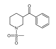 (1-methylsulfonylpiperidin-3-yl)-phenylmethanone Structure