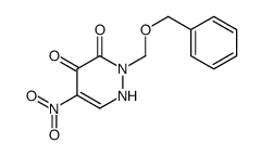 5-nitro-2-(phenylmethoxymethyl)-1H-pyridazine-3,4-dione Structure
