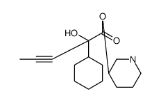 1-azabicyclo[2.2.2]octan-3-yl 2-cyclohexyl-2-hydroxypent-3-ynoate结构式