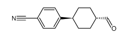 trans-4-(p-cyanophenyl)cyclohexanecarboxaldehyde Structure