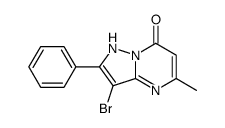 3-bromo-5-methyl-2-phenyl-1H-pyrazolo[1,5-a]pyrimidin-7-one Structure