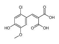 Propanedioic acid, 2-[(2-chloro-4-hydroxy-5-methoxyphenyl)methylene] Structure