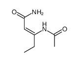 3-acetamido-2-pentenamide Structure