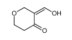 3-(hydroxymethylidene)oxan-4-one Structure