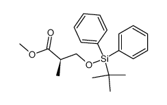 (R)-methyl 3-(tert-butyl(diphenyl)silyloxy)-2-methylpropanoate Structure