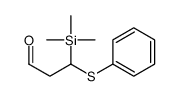 3-phenylsulfanyl-3-trimethylsilylpropanal Structure