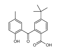 4-tert-butyl-2-(2-hydroxy-5-methylbenzoyl)benzoic acid结构式