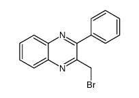 2-(溴甲基)-3-苯基喹噁啉结构式