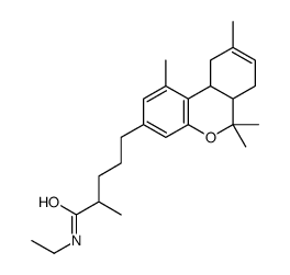 N-ethyl-2-methyl-5-(1,6,6,9-tetramethyl-6a,7,10,10a-tetrahydrobenzo[c]chromen-3-yl)pentanamide Structure