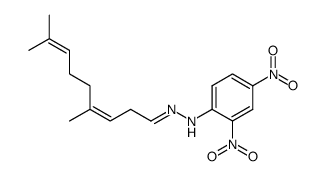 N-[(Z)-4,8-Dimethyl-nona-3,7-dien-(E)-ylidene]-N'-(2,4-dinitro-phenyl)-hydrazine结构式