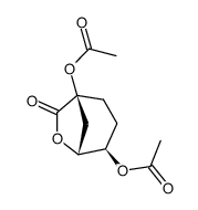 (1S)-1,4exo-diacetoxy-6-oxa-bicyclo[3.2.1]octan-7-one Structure