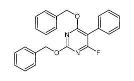 2,4-bis(benzyloxy)-6-fluoro-5-phenylpyrimidine结构式