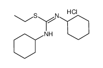 ethyl N,N'-dicyclohexylimidothiocarbamate hydrochloride结构式