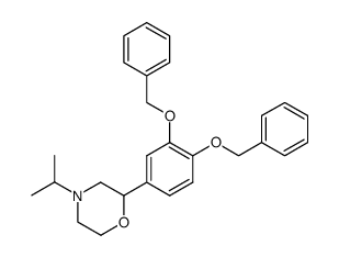 2-(3,4-Bis-benzyloxy-phenyl)-4-isopropyl-morpholine结构式