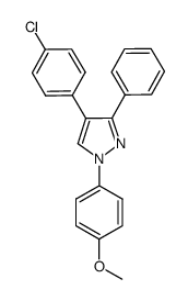4-(4-chlorophenyl)-1-(4-methoxyphenyl)-3-phenyl-1H-pyrazole Structure